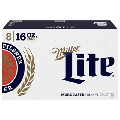 Miller Lite Beer - 8-16 Fl. Oz. - Image 1