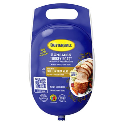 Butterball Turkey Roast Boneless White & Dark Meat Frozen - 3 Lb - Image 2