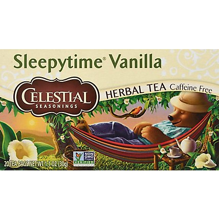 Celestial Seasonings Sleepytime Herbal Tea Bags Caffeine Free Vanilla 20 Count - 1 Oz - Image 2