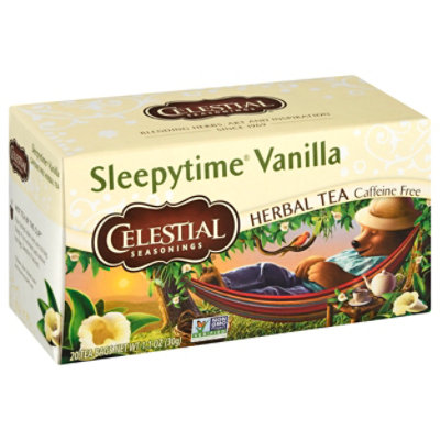 Celestial Seasonings Sleepytime Herbal Tea Bags Caffeine Free Vanilla 20 Count - 1 Oz