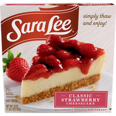 Sara Lee Cheesecake Original Cream Smooth & Creamy Strawberry - 19 Oz - Image 2