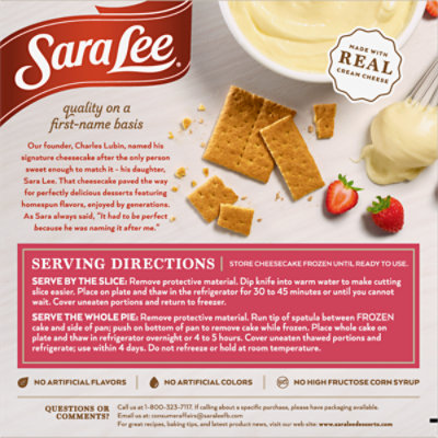 Sara Lee Cheesecake Original Cream Smooth & Creamy Strawberry - 19 Oz - Image 5