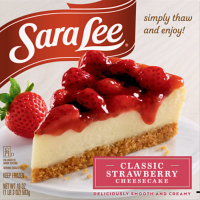 Sara Lee Cheesecake Original Cream Smooth & Creamy Strawberry - 19 Oz - Image 1