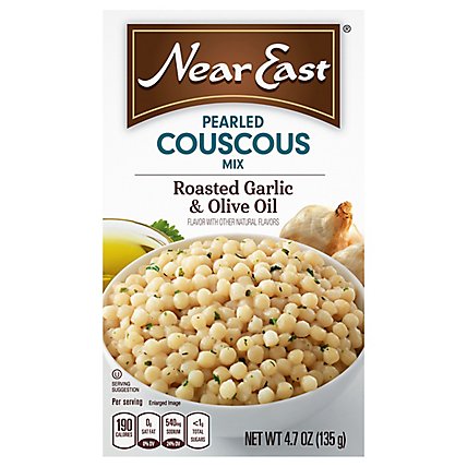 Near East Couscous Pearled Mix Roasted Garlic & Olive Oil Box - 4.7 Oz - Image 3