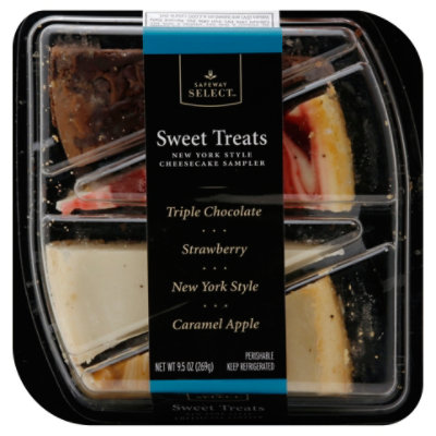 Sweet Treat Cake Cheesecake Sampler New York 4 Count - Each