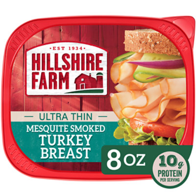 Hillshire Farm Ultra Thin Sliced Lunchmeat Mesquite Smoked Turkey Breast - 9 Oz