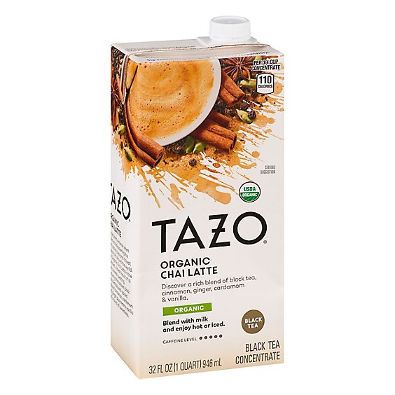 TAZO Tea Concentrate Black Tea Organic Chai Latte - 32 Fl. Oz.
