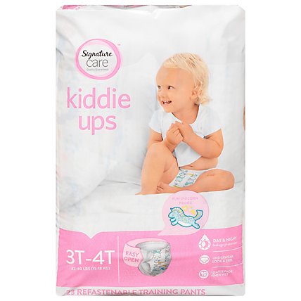 Signature Care Kiddie Ups Girl Training Pants 3T 4T - 23 Count - Image 3