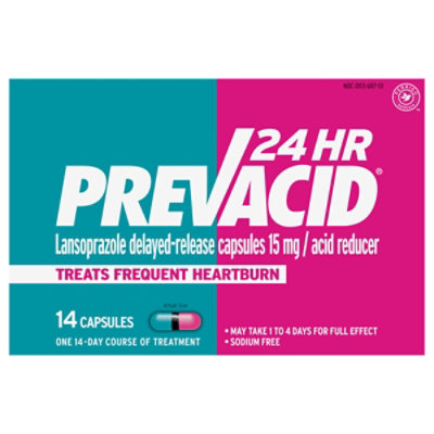 Prevacid Acid Reducer Capsules 24 Hour Lansoprazole Delayed-Release 15 mg - 14 Count - Image 3