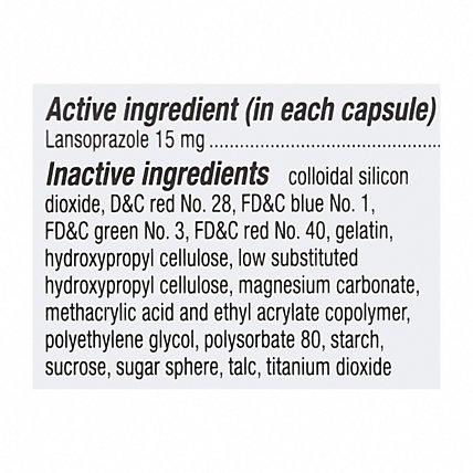 Prevacid Acid Reducer Capsules 24 Hour Lansoprazole Delayed-Release 15 mg - 14 Count - Image 4