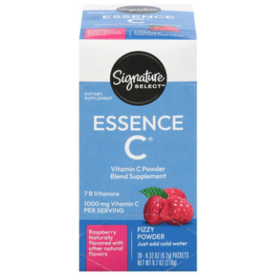 Signature Select/Care Essence C 7 B Vitamins C Vitamin C 1000 mg Raspberry Fizzy Powder - 30 Count - Image 2