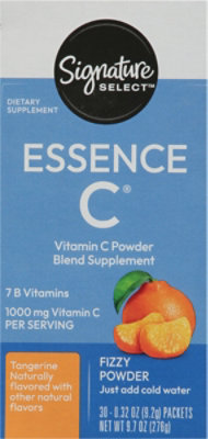 Signature Care Essence C 7 B Vitamins C Vitamin C 1000 mg Tangerine Fizzy Powder - 30 Count - Image 4