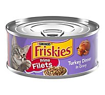 Friskies Cat Food Prime Filets Turkey Dinner In Gravy Can - 5.5 Oz