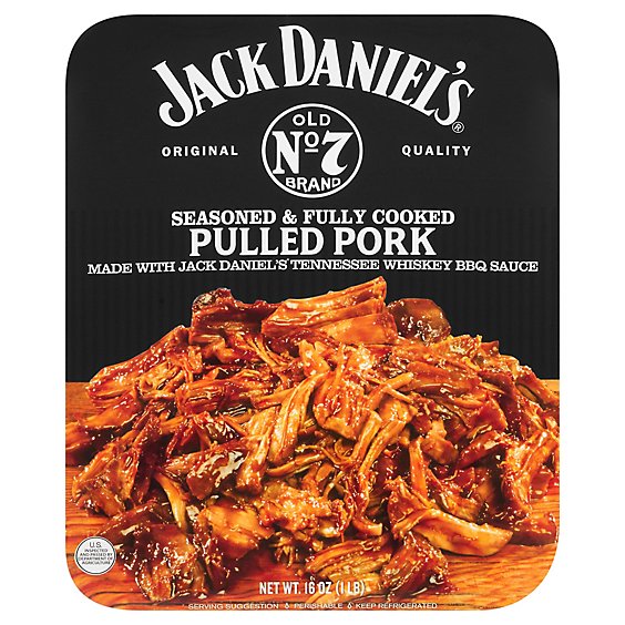Jack Daniels Pulled Pork Seasoned and Cooked - 16 Oz