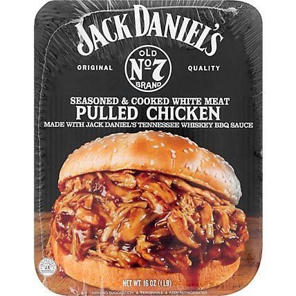 Jack Daniels Pulled Chicken Seasoned & Cooked White Meat - 16 Oz - Image 2