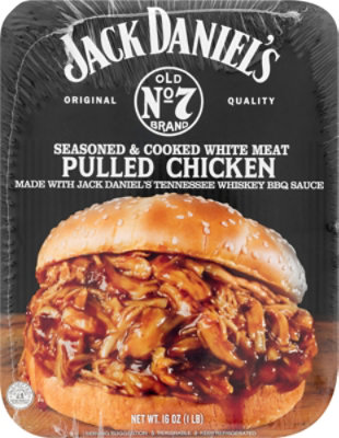 Jack Daniels Pulled Chicken Seasoned & Cooked White Meat - 16 Oz - Image 2