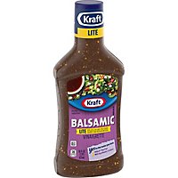 Kraft Balsamic Vinaigrette Lite Salad Dressing Bottle - 16 Fl. Oz. - Image 3