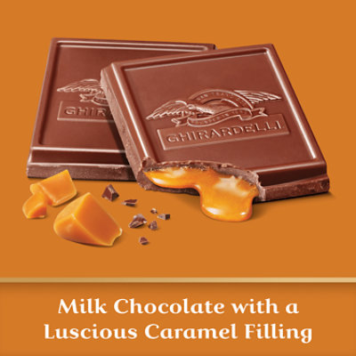 Ghirardelli Caramel Milk Chocolate Squares Bar - 4.8 Oz - Image 2