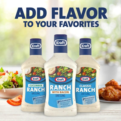 Kraft Ranch Salad Dressing with Bacon Bottle - 16 Fl. Oz. - Image 6