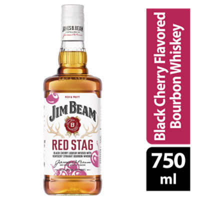 Jim Beam Red Stag Whiskey Kentucky Straight Bourbon Black Cherry 70 Proof - 750 Ml - Image 1