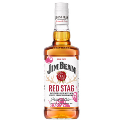 Jim Beam Red Stag Whiskey Kentucky Straight Bourbon Black Cherry 70 Proof - 750 Ml - Image 3