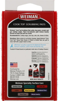 Weiman Cook Top Scrubbing Pad - 3 Count - Image 4