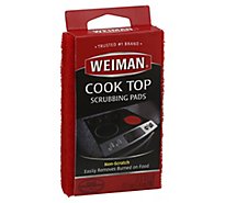 Weiman Cook Top Scrubbing Pad - 3 Count