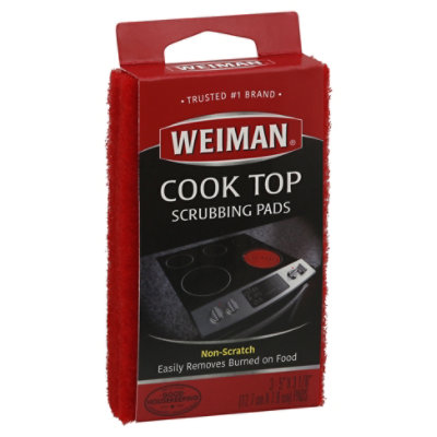 Weiman Cook Top Scrubbing Pad - 3 Count