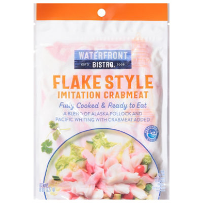 waterfront BISTRO Crabmeat Imitation Flake Style Fully Cooked - 8 Oz - Image 3