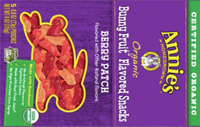 Annies Homegrown Fruit Snacks Organic Bunny Berry Patch - 5-0.8 Oz - Image 6