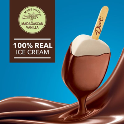DOVE Vanilla Ice Cream Bars Coated With Milk Chocolate Dessert - 3-8.67 Oz - Image 4