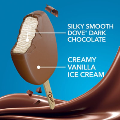 DOVE Vanilla Ice Cream Bars Coated With Milk Chocolate Dessert - 3-8.67 Oz - Image 2