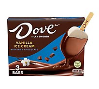 Dove Ice Cream Bars Vanilla With Milk Chocolate - 3-8.67 Fl. Oz.