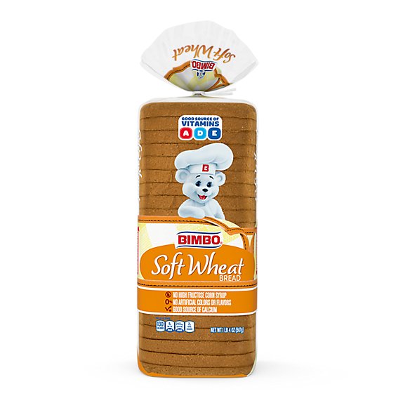 Bimbo Soft Wheat Bread - 20 Oz