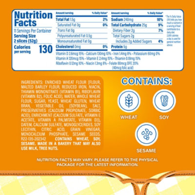 Bimbo Soft Wheat Bread - 20 Oz - Image 5