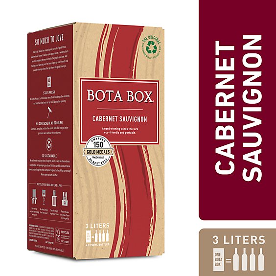 Bota Box Cabernet Sauvignon Red Wine USA - 3 Liter