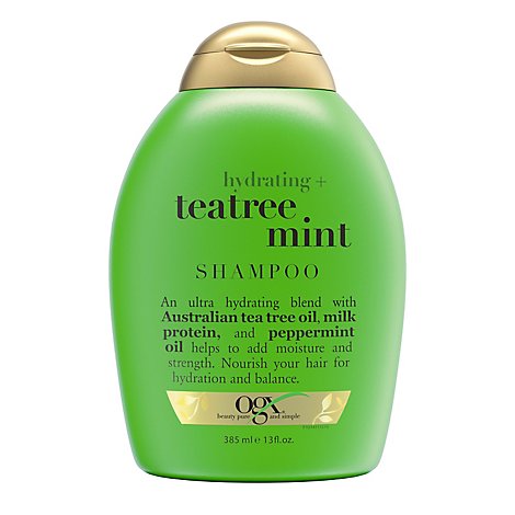 OGX Hydrating Plus Tea Tree Mint Invigorating Scalp Shampoo - 13 Fl. Oz.