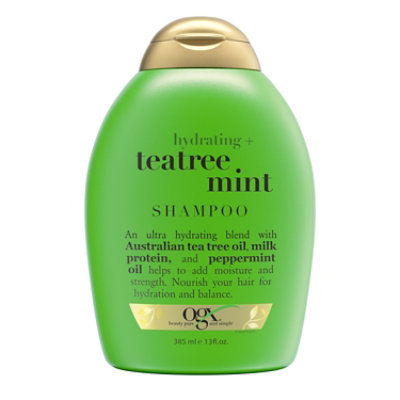 OGX Hydrating Plus Tea Tree Mint Invigorating Scalp Shampoo - 13 Fl. Oz.