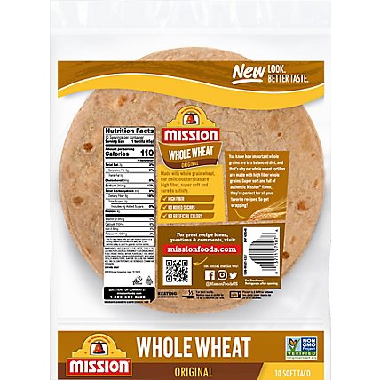 Mission Tortillas Flour Whole Wheat Soft Taco Bag 10 Count - 16 Oz - Image 6