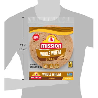 Mission Super Soft Whole Wheat Flour Tortillas Soft Taco Size - 10 Count - Image 5