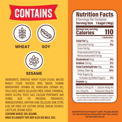 Thomas' Plain Bagel Thins - 13 Oz - Image 2