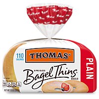 Thomas' Plain Bagel Thins - 13 Oz - Image 1