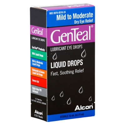 genteal lubricant gel eye drops moderate to severe Genteal Severe Dry Eye Relief Lubricant Gel - 0.34oz for sale online