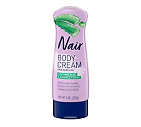 Nair Hair Leg And Body Removal Body Cream With Aloe And Water Lily Bottle - 9 Oz
