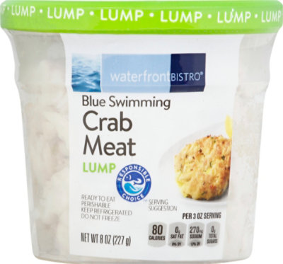 waterfront BISTRO Crab Meat Lump Wild Caught Ready To Eat - 8 Oz - Image 2