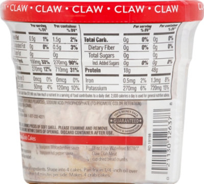 waterfront BISTRO Crab Meat Claw Wild Caught Ready To Eat - 8 Oz - Image 6