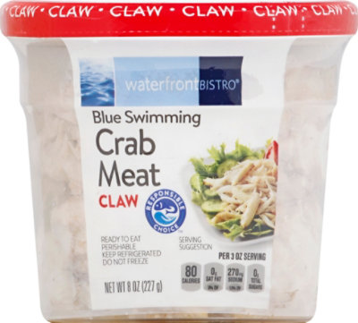 waterfront BISTRO Crab Meat Claw Wild Caught Ready To Eat - 8 Oz - Image 2