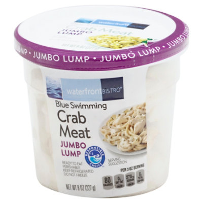 waterfront BISTRO Crab Meat Jumbo Lump Wild Caught Ready To Eat - 8 Oz - Image 3