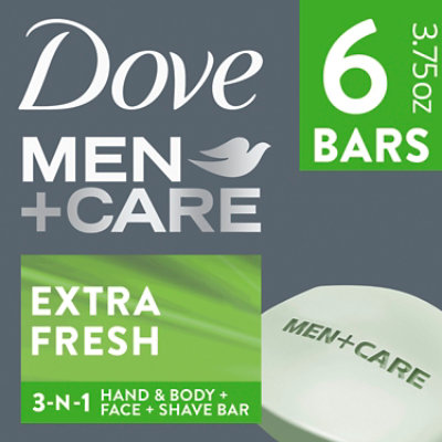 Dove Men+Care Body + Face Bar Extra Fresh - 6-4 Oz - Image 1