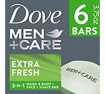 Dove Men+Care Body + Face Bar Extra Fresh - 6-4 Oz